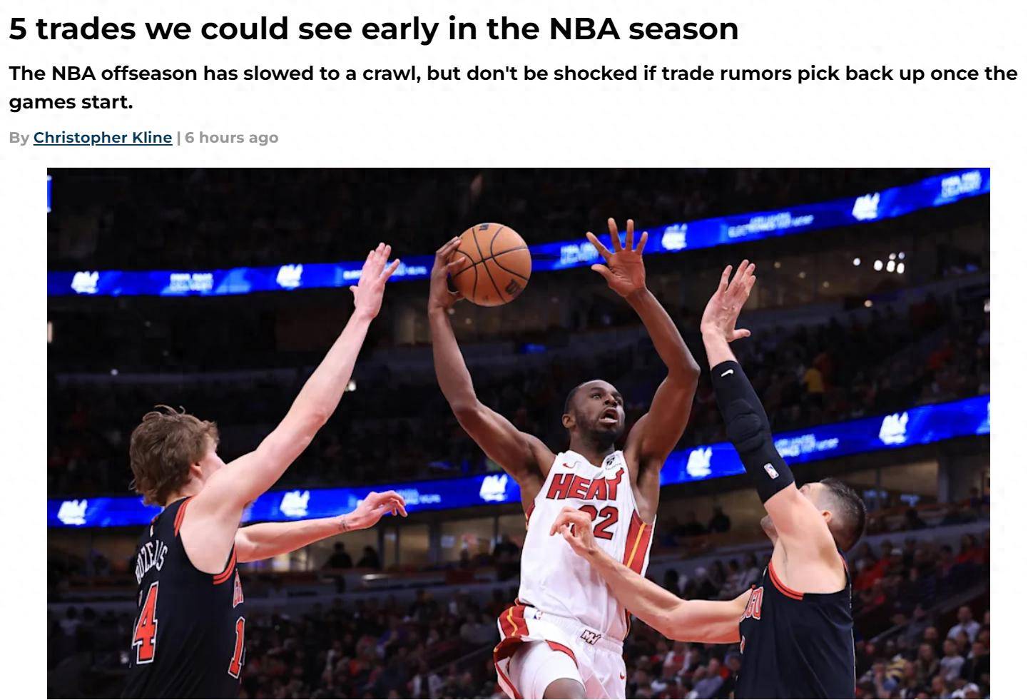 热火力克黄蜂，巴特勒砍下35分